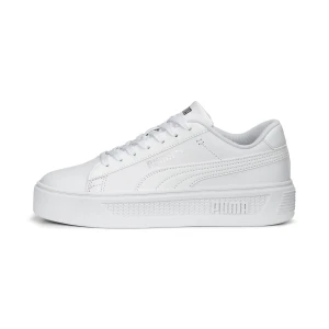 PUMA Damskie tenisówki Smash Platform v3, Buty, Biały,