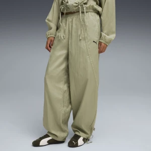 PUMA Damskie tkane spodnie DARE TO, Akcesoria, Zielony,