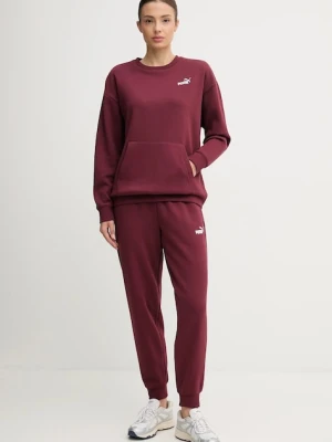 Puma dres damski kolor bordowy 688160
