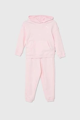 Puma dres dziecięcy Loungewear Suit TR G kolor różowy