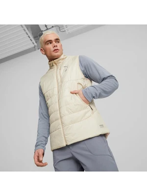 Puma Dwustronna kamizelka pikowana w kolorze beżowym rozmiar: L