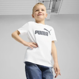 PUMA Dziecięca koszulka ESS z logo No. 1, Odzież, Biały,
