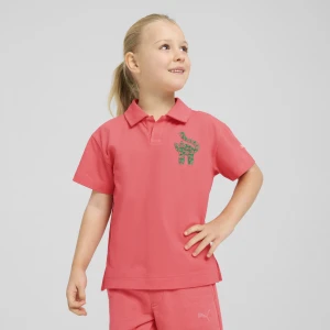 PUMA Dziecięca koszulka polo Cats Club z piki, Odzież, Czerwony,