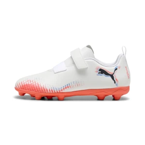 PUMA Dziecięce buty piłkarskie FUTURE 8 PLAY FG/AG, Buty, Biały,