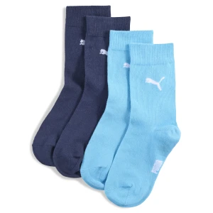 PUMA Dziecięce klasyczne skarpetki, 2 pary, Odzież, Niebieski,