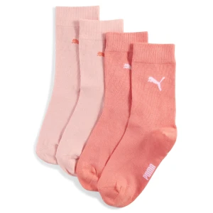 PUMA Dziecięce klasyczne skarpetki, 2 pary, Odzież, Różowy,
