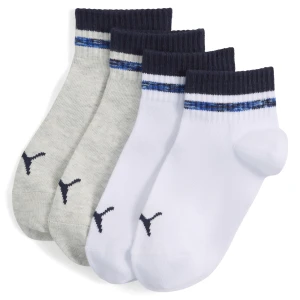 PUMA Dziecięce skarpetki za kostkę, 2 pary, Akcesoria, Biały,