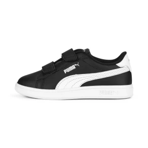 PUMA Dziecięce skórzane sneakersy Smash 3.0 V, Buty, Czarny,