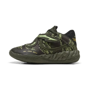 PUMA Dziecięce sneakersy MB.05 Camo Mid, Buty, Zielony,