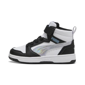 PUMA Dziecięce sneakersy Rebound V6 Mid Space Belle, Buty, Czarny,