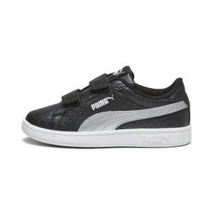PUMA Dziecięce sneakersy Smash 3.0 Glitz Glam, Buty, Czarny,