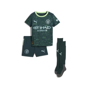 PUMA Dziecięcy czwarty strój Manchester City 25/26, Odzież, Zielony,