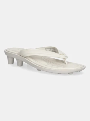 Puma japonki PUMA x FENTY damskie kolor beżowy na płaskim obcasie 404770
