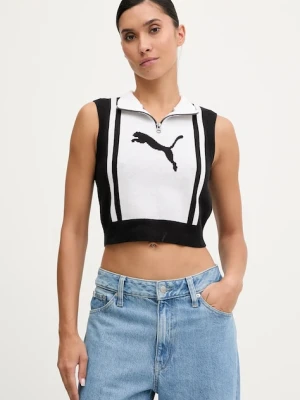 Puma kamizelka damski kolor biały 632126