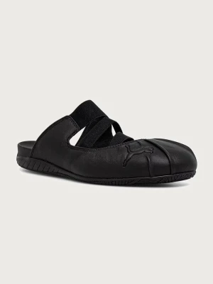 Puma klapki skórzane Speedcat Mule czarny