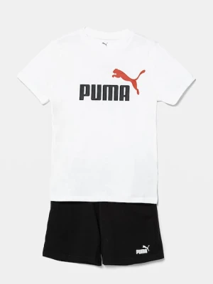 Puma komplet bawełniany dziecięcy ESS 2 COLOR No. 1 Logo Tee and Shorts Set
