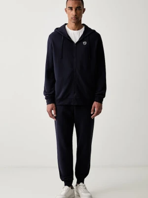 Puma komplet dresowy męski bawełniany Essentials Elevated granatowy