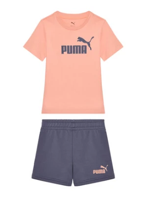 Puma Komplet t-shirt i spodenki Ess 686307 Różowy Regular Fit