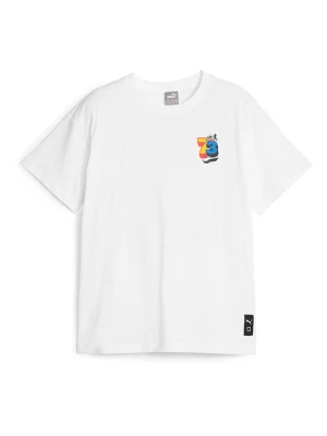 Puma Koszulka "Basketball Trash" w kolorze białym rozmiar: 128