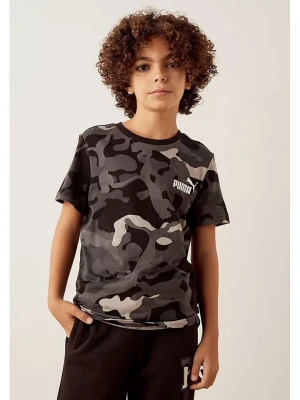 Puma Koszulka "ESS+ Camo" w kolorze czarno-szaro-białym rozmiar: 140