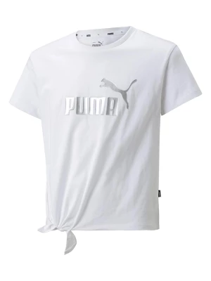 Puma Koszulka "ESS+" w kolorze białym rozmiar: 116