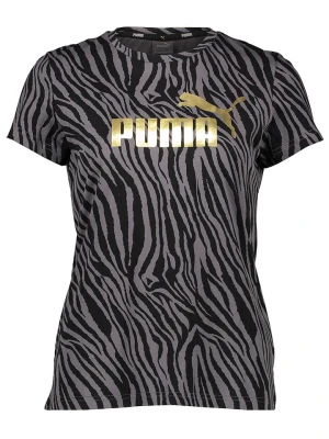 Puma Koszulka "ESS+" w kolorze czarno-szarym rozmiar: L