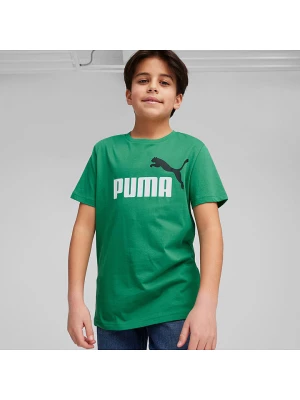 Puma Koszulka "ESS+" w kolorze zielonym rozmiar: 110