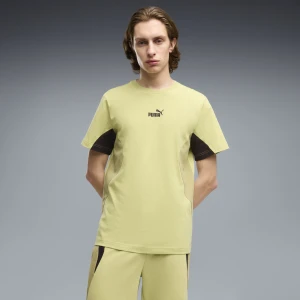 PUMA Koszulka męska Essentials z blokami kolorów, Odzież, Zielony