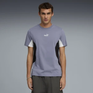 PUMA Koszulka męska Essentials z blokami kolorów, Odzież, Szary,