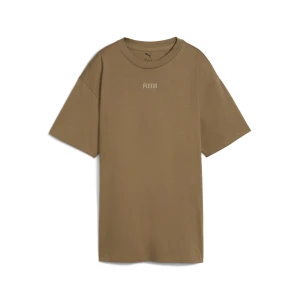 PUMA Koszulka młodzieżowa Essentials Elevated Relaxed Tee, Odzież, Brązowy,
