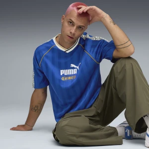 Zdjęcie produktu PUMA Koszulka piłkarska unisex KING o luźnym kroju, Odzież, Niebieski,