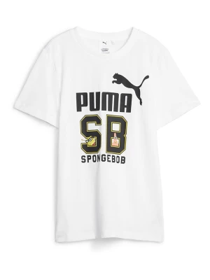 Puma Koszulka "PUMA x SPONGEBOB" w kolorze białym rozmiar: 176