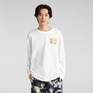 Zdjęcie produktu PUMA Koszulka unisex NEKOSAN x HOOPS DYLAN GRAPHIC z długim rękawem, Odzież, Biały