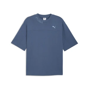 Zdjęcie produktu PUMA Koszulka unisex z efektem sprania o pudełkowym kroju, Odzież, Niebieski