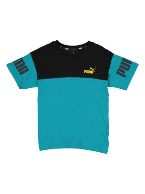 Puma Koszulka w kolorze turkusowo-czarnym rozmiar: 152