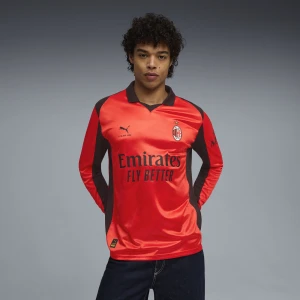 PUMA Koszulka z długim rękawem AC MILAN x SLAM JAM, Odzież, Czerwony,