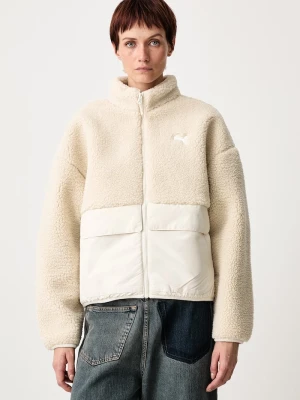 Puma krótka kurtka damska Sherpa beżowy