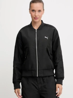 Puma kurtka bomber kolor czarny przejściowa 632168