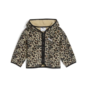 PUMA Kurtka dla małych dzieci Minicats z dzianiny typu baranek, Odzież, Biały,