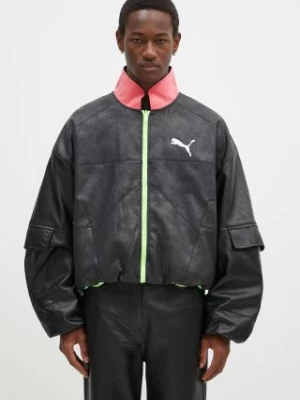 Puma kurtka dwustronna Puma x A$AP ROCKY PLEATHER JACKET męska kolor czarny przejściowa oversize 632480