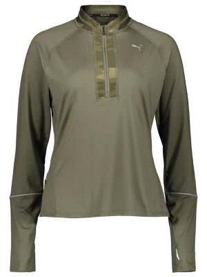 Puma Kurtka funkcyjna "Run Graphic Knit" w kolorze khaki rozmiar: L