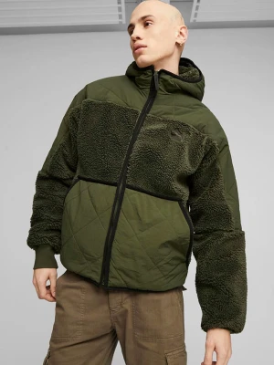 Puma Kurtka hybrydowa "Classics Utility" w kolorze khaki rozmiar: XL