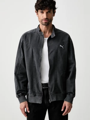 Puma kurtka jeansowa męska bawełniana FUTURE PUMA ARCHIVE szary