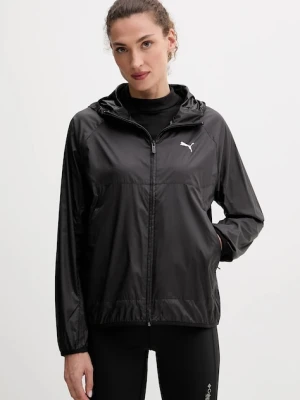 Puma kurtka kolor czarny przejściowa oversize 629907