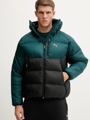Puma kurtka kolor zielony zimowa 632165