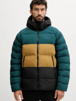 Puma kurtka kolor zielony zimowa 688367