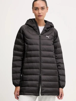 Puma kurtka puchowa kolor czarny przejściowa 685235