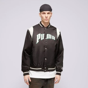 Puma Kurtka Puma Team Varsity Jacket czarny