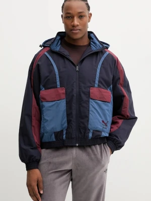 Puma kurtka PUMA x KIDSUPER kolor granatowy przejściowa 633054