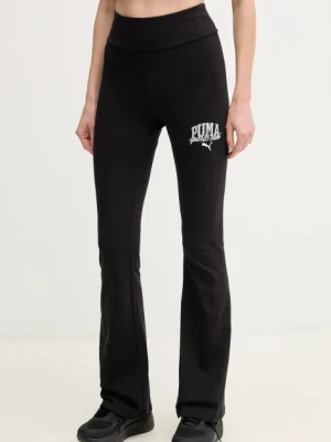 Puma legginsy damskie kolor czarny z nadrukiem 685039